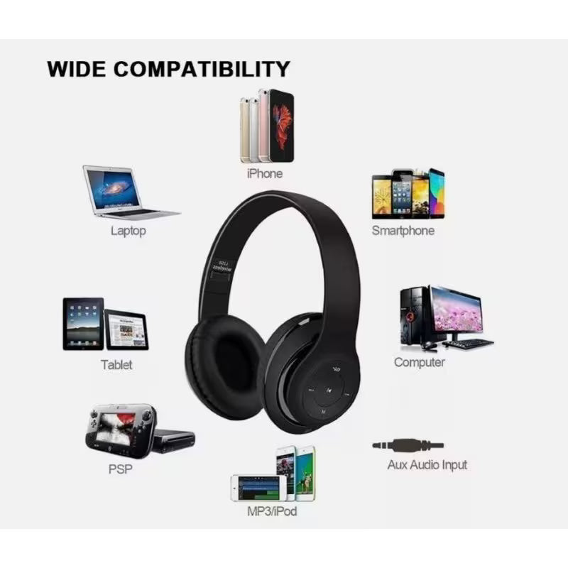 Black P47 Wireless Headphone